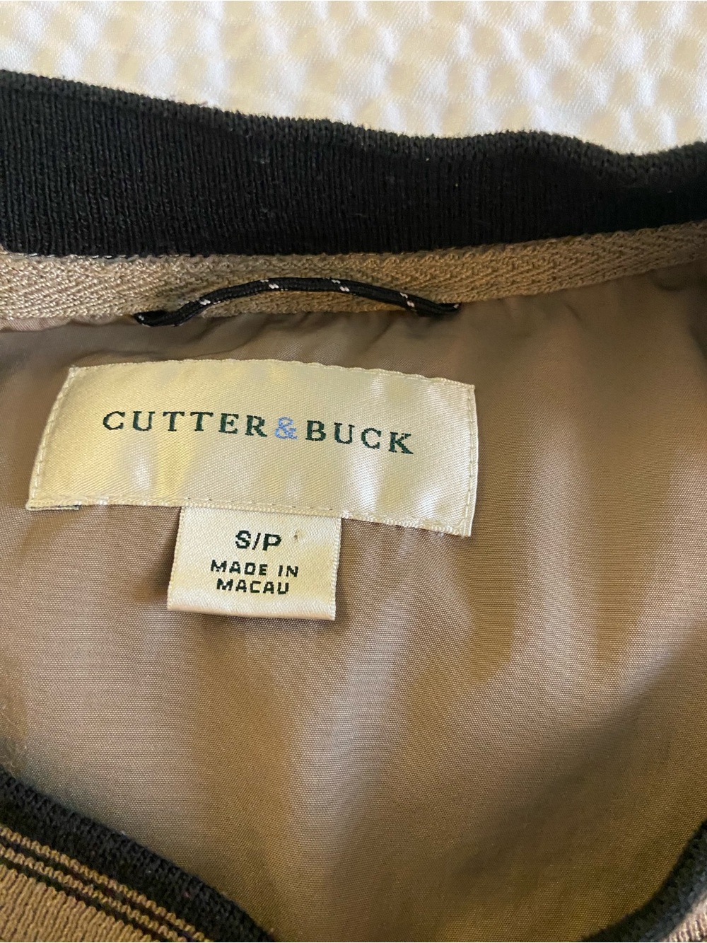 Cutter & Buck Men's Tan Pullover with Microsoft Dynamics Embroidery Sz S - Picture 4 of 6
